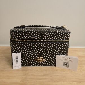 Coach Black and White Cosmetics Case
